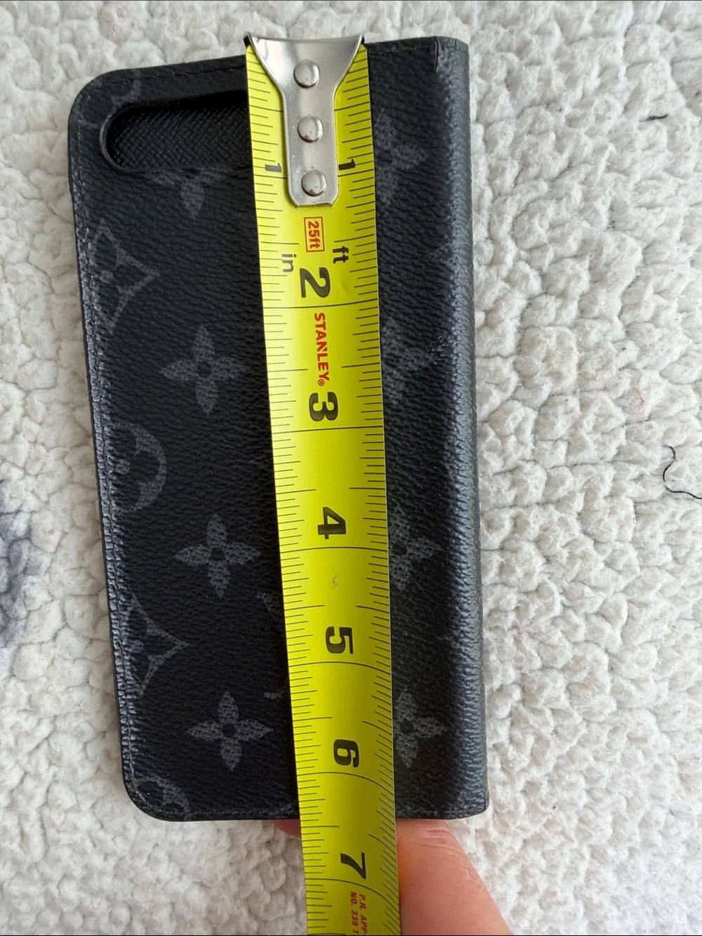 Louis Vuitton Monogram Eclipse Folio Case for iPhone 7 Plus / 8 Plus